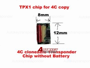 TPX1 chip for 4C copy without Battery 