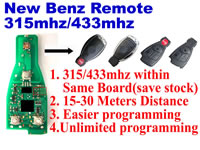 New mercedes benz remote 315mhz 433mhz