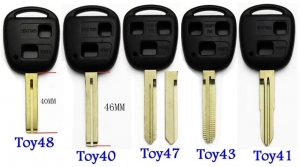 For toyota/lexus remote key shell Toy43/Toy48/Toy40/Toy41/Toy47