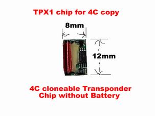 TPX1 chip for 4C copy without Battery 