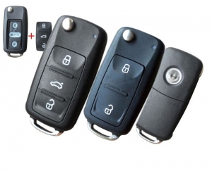 For  NEW VW/skoda 2/3BUTTON flip key shell
