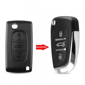 For NEW Peugeot flip remote key