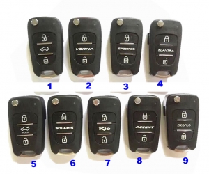 For Kia/Hyundai flip remote key shell 