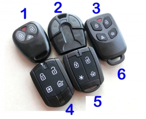 Remote case key shell for Fiat