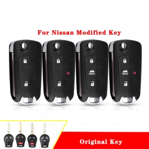 Flip remote key shell for Nissan