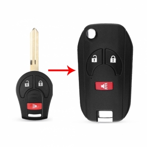 Modified flip remote key for Nissan