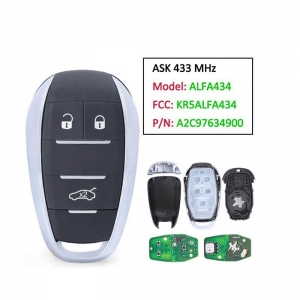 (433Mhz) KR5ALFA434 Keyless Smart Key For Alfa Romeo Giulia Stelvio