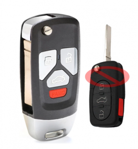 4D0 837 231 E / P / M, MYT8Z0837231 4 Buttons 315MHz ID48 Chip Upgraded Flip Remote Car Key Fob for Audi TT A4 A6 A8 S4