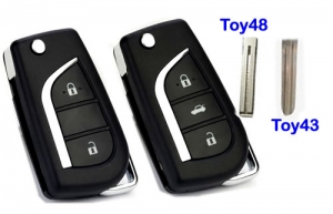 For New flip remote key for toyota