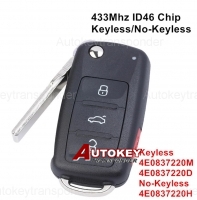 For Audi A8 Flip remote Key 