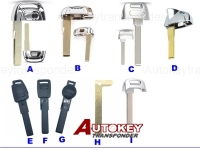 Emergency key blade for AUDI SMART CARD