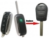 LAND ROVER 3 button Flip Remote key Case