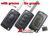 For PEUGEOT 407/408 flip remote key 433mhz 0536model