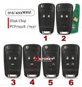 For  CHEVROLET GMC BUICK OPEL remote key