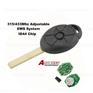 3btn Remote Key For Bmw Mini (EWS System)