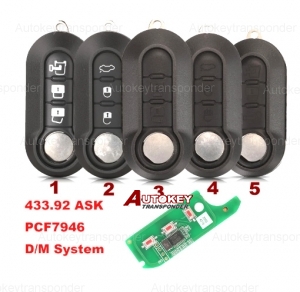  3btn Flip Remote Key For Citroen Jumper