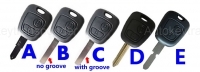 For Peugeot remote key shell