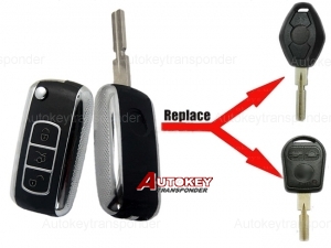 For BMW 3button Silver Flip key(blackberry)