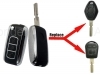 For BMW 3button Silver Flip key(blackberry)