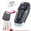 For Upgraded Flip Folding Remote Key Fob for Opel Holden Astra