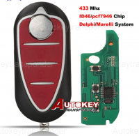  3button flip remote key for Alfa