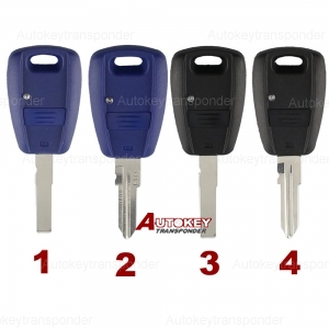 1 Button Key Housing For Fiat Punto Bravo Doblo Palio Albea Blue Black Remote Car Key Shell Cover Case SIP22/GT15R Blade