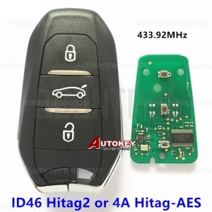 Car Smart Remote Key for Citroen C4 C5 AirCross Grand Picasso Cactus C-Crosser