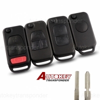For Mercedes benz flip remote key shell