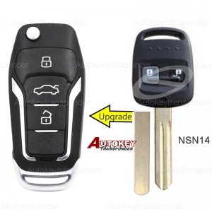 Upgraded Flip Folding Remote Car Key Fob key for Subaru Impreza Forester Liberty