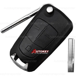 for opel 3button flip key with hu43 blade