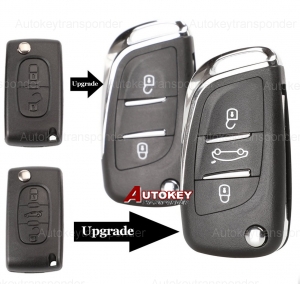 Flip remote key for Citroen