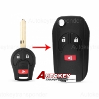 Modified flip remote key for Nissan