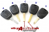 For Peugeot/citroen 2Button remote key