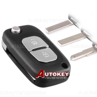 2 Buttons For Renault Clio Megane Kangoo Modus With HU83 VA2 NE73 Blade Car Key Case Remote Flip Folding Car Key Shell