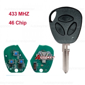 Lada Priora Granta Vesta X-Ray XRay Sedan Sport Kalina 3 Buttons Remote Car Key With 433 MHZ 46 Chip