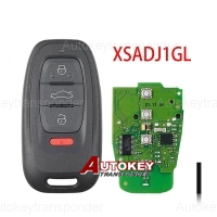 Xhorse XSADJ1GL 754J Smart Key PCB for Audi with Key Shell Complete Key