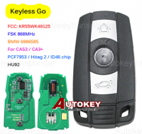 Smart keyless go Remote Key 3 BTN 315MHZ 868MHZ ID46 chip for BMW CAS3 CAS3+ 1 3 5 Series X5 X6 2006-2011 Comfort Access System