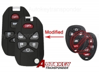 Modified Flip Remote Car Key Shell for Buick Chevrolet Voor Cadillac 2011 Pontiac Saturs 
