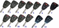 433MHZ  Remote Fob key For CHRYSLER DODGE