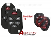 Modified Flip Remote Car Key Shell for Buick Chevrolet Voor Cadillac 2011 Pontiac Saturs 